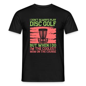 Disc Golf Player Disc Golfer Frisbee Player Par Pu - T-shirt homme - noir - Devant - AI Model Male 178 light (178cm)