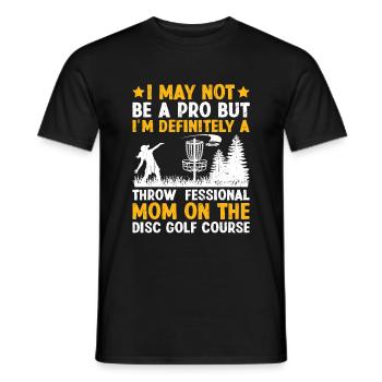 Disc Golf Player Disc Golfer Frisbee Player Par Pu - T-shirt homme - noir - Devant - AI Model Male 178 light (178cm)