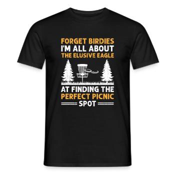 Disc Golf Player Disc Golfer Frisbee Player Par Pu - T-shirt homme - noir - Devant - AI Model Male 178 light (178cm)
