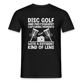Disc Golf Player Disc Golfer Frisbee Player Par Pu - Männer T-Shirt - Schwarz - Vorne - AI Model Male 178 light (178cm)