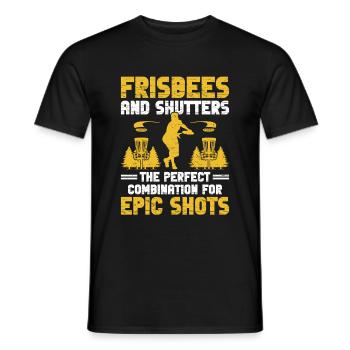 Disc Golf Player Disc Golfer Frisbee Player Par Pu - Männer T-Shirt - Schwarz - Vorne - AI Model Male 178 light (178cm)