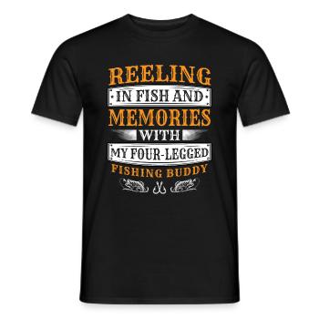Angeln Hundebesitzer Hundeliebhaber Perfect Fishing Funn - Männer T-Shirt - Schwarz - Vorne - AI Model Male 178 light (178cm)
