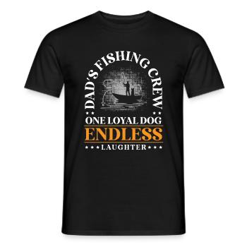 Angeln Hundebesitzer Hundeliebhaber Perfect Fishing Funn - Männer T-Shirt - Schwarz - Vorne - AI Model Male 178 light (178cm)