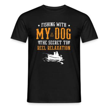 Angeln Hundebesitzer Hundeliebhaber Perfect Fishing Funn - Männer T-Shirt - Schwarz - Vorne - AI Model Male 178 light (178cm)