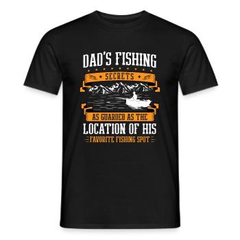 Pêche Papa Papa Pêcheur Childern Drôle Poisson Alors - T-shirt homme - noir - Devant - AI Model Male 178 light (178cm)