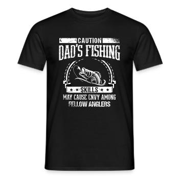 Pêche Papa Papa Pêcheur Childern Drôle Poisson Alors - T-shirt homme - noir - Devant - AI Model Male 178 light (178cm)