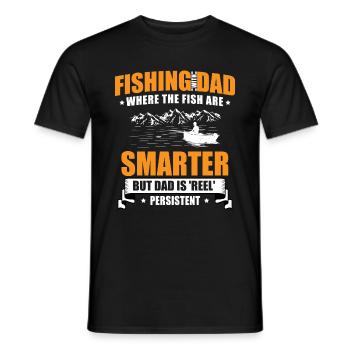 Pêche Papa Papa Pêcheur Childern Drôle Poisson Alors - T-shirt homme - noir - Devant - AI Model Male 178 light (178cm)