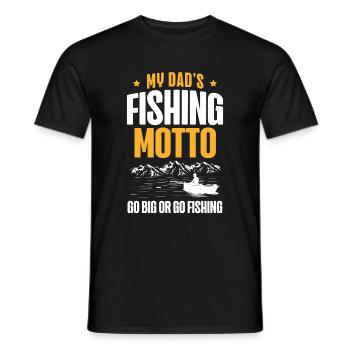 Pêche Papa Papa Pêcheur Childern Drôle Poisson Alors - T-shirt homme - noir - Devant - AI Model Male 178 light (178cm)