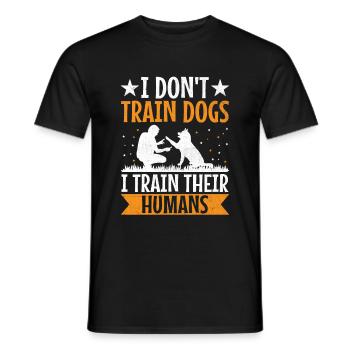 Dresseur de chiens Formation de chiens Chiens Soins pour animaux de compagnie Pr - T-shirt homme - noir - Devant - AI Model Male 178 light (178cm)