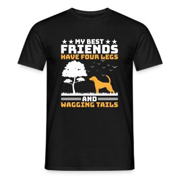 Dresseur de chiens Formation de chiens Chiens Soins pour animaux de compagnie Pr - T-shirt homme - noir - Devant - AI Model Male 178 light (178cm)