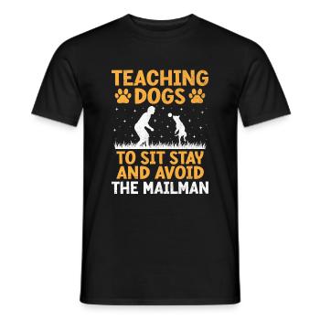 Dresseur de chiens Dressage de chiens Dressage de chiens Soins aux animaux de compagnie Pr - T-shirt homme - noir - Devant - AI Model Male 178 light (178cm)