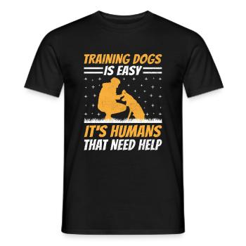 Dresseur de chiens Formation de chiens Chiens Soins pour animaux de compagnie Pr - T-shirt homme - noir - Devant - AI Model Male 178 light (178cm)