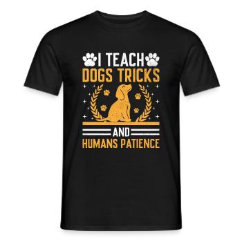 Dog Trainer Dog Training Training Dogs Pet Care Pr - Men's T-Shirt - black - Front - AI Model Male 178 light (178cm)