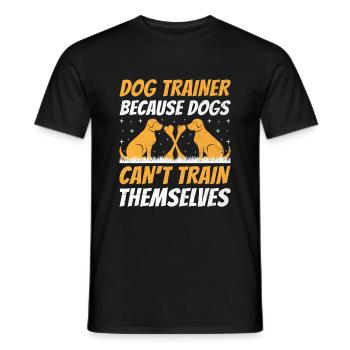 Dresseur de chiens Formation de chiens Chiens Soins pour animaux de compagnie Pr - T-shirt homme - noir - Devant - AI Model Male 178 light (178cm)