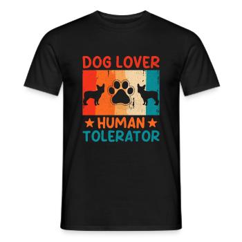 Dresseur de chiens Dressage de chiens Dressage de chiens Soins aux animaux de compagnie Pr - T-shirt homme - noir - Devant - AI Model Male 178 light (178cm)