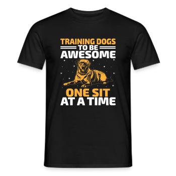 Dresseur de chiens Formation de chiens Chiens Soins pour animaux de compagnie Pr - T-shirt homme - noir - Devant - AI Model Male 178 light (178cm)