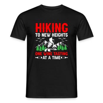 Randonnée Randonneur Nature Trekking Alpinisme en plein air - T-shirt homme - noir - Devant - AI Model Male 178 light (178cm)