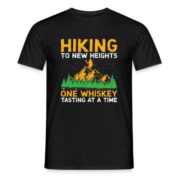 Randonnée Randonneur Nature Trekking Alpinisme en plein air - T-shirt homme - noir - Devant - AI Model Male 178 light (178cm)