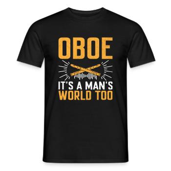 Joueur de hautbois Hautbois Basoonist Marching Band Instrumen - T-shirt homme - noir - Devant - AI Model Male 178 light (178cm)