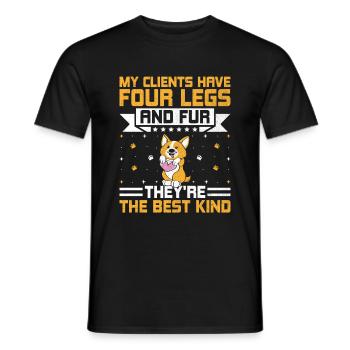 Pet Sitter Pet Sitting Dog and Cat Sitters Dog Wal - Men's T-Shirt - black - Front - AI Model Male 178 light (178cm)