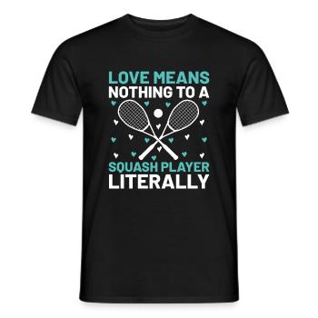 Squash Player Squash Tennis Player Raquetball Spor - Men's T-Shirt - black - Front - AI Model Male 178 light (178cm)