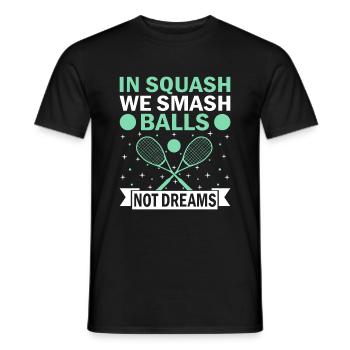 Squash Player Squash Tennis Player Raquetball Spor - Men's T-Shirt - black - Front - AI Model Male 178 light (178cm)
