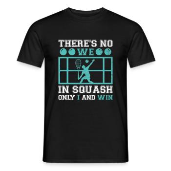 Squash Player Squash Tennis Player Raquetball Spor - Men's T-Shirt - black - Front - AI Model Male 178 light (178cm)