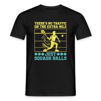 Squash Player Squash Tennis Player Raquetball Spor - Men's T-Shirt - black - Front - AI Model Male 178 light (178cm)