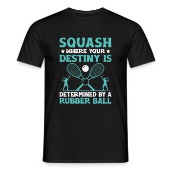 Squash Player Squash Tennis Player Raquetball Spor - Men's T-Shirt - black - Front - AI Model Male 178 light (178cm)