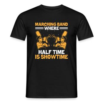 Marching Band Sayings Funny Marching Instruments - Men's T-Shirt - black - Front - AI Model Male 178 light (178cm)
