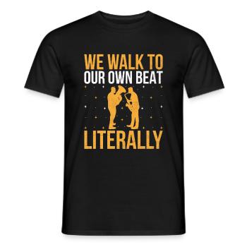 Blaskapelle Sprüche Lustige Marschinstrumente - Männer T-Shirt - Schwarz - Vorne - AI Model Male 178 light (178cm)