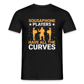Marching Band Sayings Funny Marching Instruments - Men's T-Shirt - black - Front - AI Model Male 178 light (178cm)