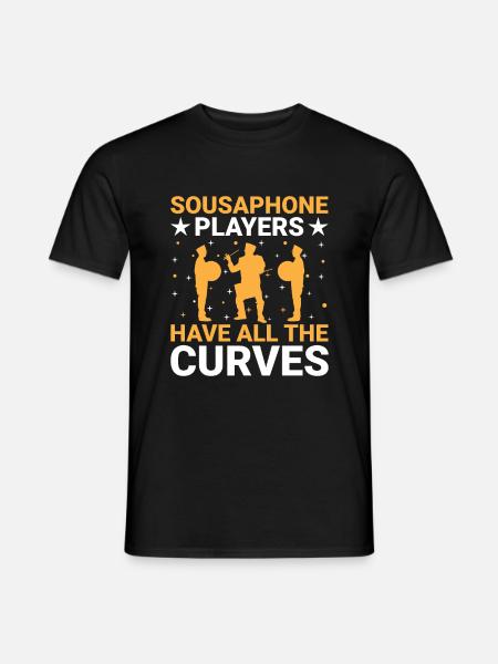 Blaskapelle Sprüche Lustige Marschinstrumente - Männer T-Shirt - Schwarz