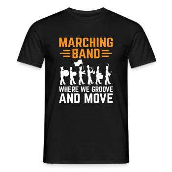 Blaskapelle Sprüche Lustige Marschinstrumente - Männer T-Shirt - Schwarz - Vorne - AI Model Male 178 light (178cm)