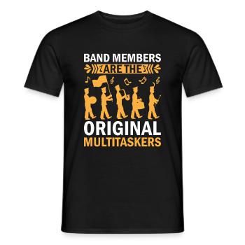 Blaskapelle Sprüche Lustige Marschinstrumente - Männer T-Shirt - Schwarz - Vorne - AI Model Male 178 light (178cm)