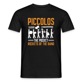 Marching Band Sayings Funny Marching Instruments - Men's T-Shirt - black - Front - AI Model Male 178 light (178cm)