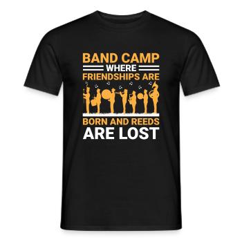 Marching Band Sayings Funny Marching Instruments - Men's T-Shirt - black - Front - AI Model Male 178 light (178cm)