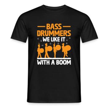 Marching Band Sayings Funny Marching Instruments - Men's T-Shirt - black - Front - AI Model Male 178 light (178cm)