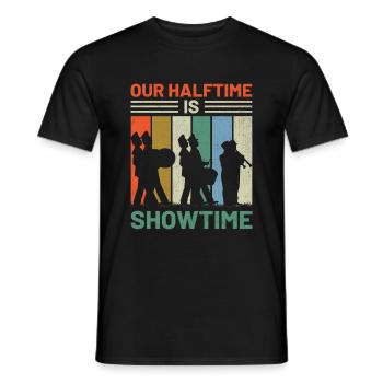 Marching Band Sayings Funny Marching Instruments - Men's T-Shirt - black - Front - AI Model Male 178 light (178cm)
