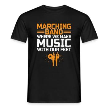 Blaskapelle Sprüche Lustige Marschinstrumente - Männer T-Shirt - Schwarz - Vorne - AI Model Male 178 light (178cm)