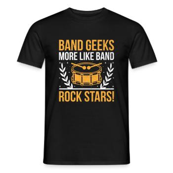 Drum Corps Marching Band Drum Corp Music Percussio - Men's T-Shirt - black - Front - AI Model Male 178 light (178cm)