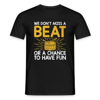 Drum Corps Marching Band Drum Corp Music Percussio - Men's T-Shirt - black - Front - AI Model Male 178 light (178cm)