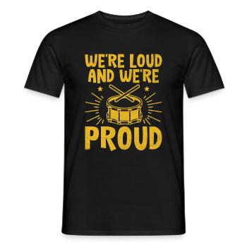 Corps de tambours, fanfare, corps de tambours, musique Percussio - T-shirt homme - noir - Devant - AI Model Male 178 light (178cm)