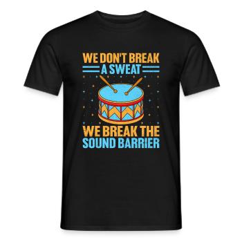 Drum Corps Marching Band Drum Corp Music Percussio - Männer T-Shirt - Schwarz - Vorne - AI Model Male 178 light (178cm)