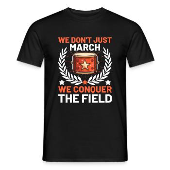 Drum Corps Marching Band Drum Corp Music Percussio - Men's T-Shirt - black - Front - AI Model Male 178 light (178cm)