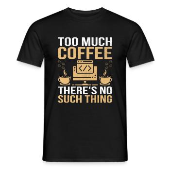 Café Codage Programmeur Codeur Développeur Nerd Coff - T-shirt homme - noir - Devant - AI Model Male 178 light (178cm)