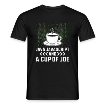 Kaffee-Codierung Programmierer Programmierer Entwickler Nerd Coff - Männer T-Shirt - Schwarz - Vorne - AI Model Male 178 light (178cm)
