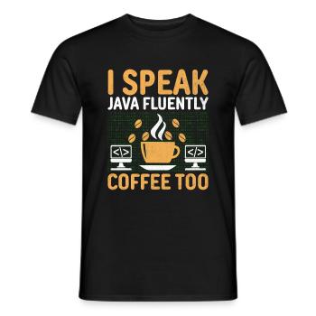 Kaffee-Codierung Programmierer Programmierer Entwickler Nerd Coff - Männer T-Shirt - Schwarz - Vorne - AI Model Male 178 light (178cm)