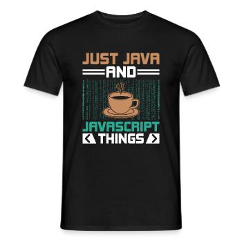 Café Codage Programmeur Codeur Développeur Nerd Coff - T-shirt homme - noir - Devant - AI Model Male 178 light (178cm)