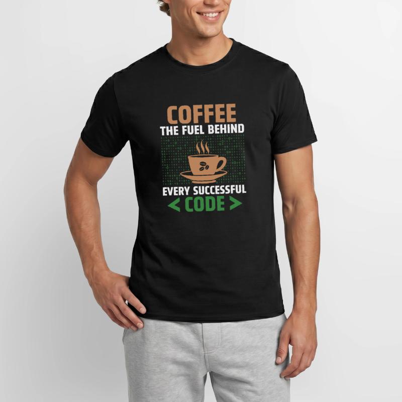 Coffee Coding Programmer Coder Developer Nerd Coff Men's T-Shirt